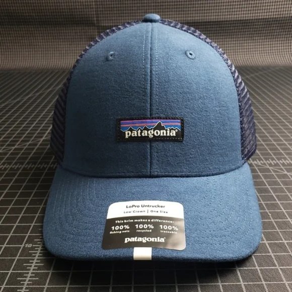 Patagonia Other - Patagonia P-6 Label Lopro Untrucker Hat blue stone NEW